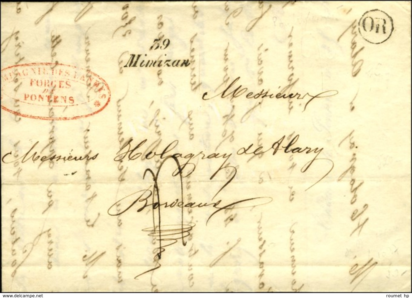 39 / Mimizan 1849. - SUP. - R. - 1801-1848: Vorläufer XIX