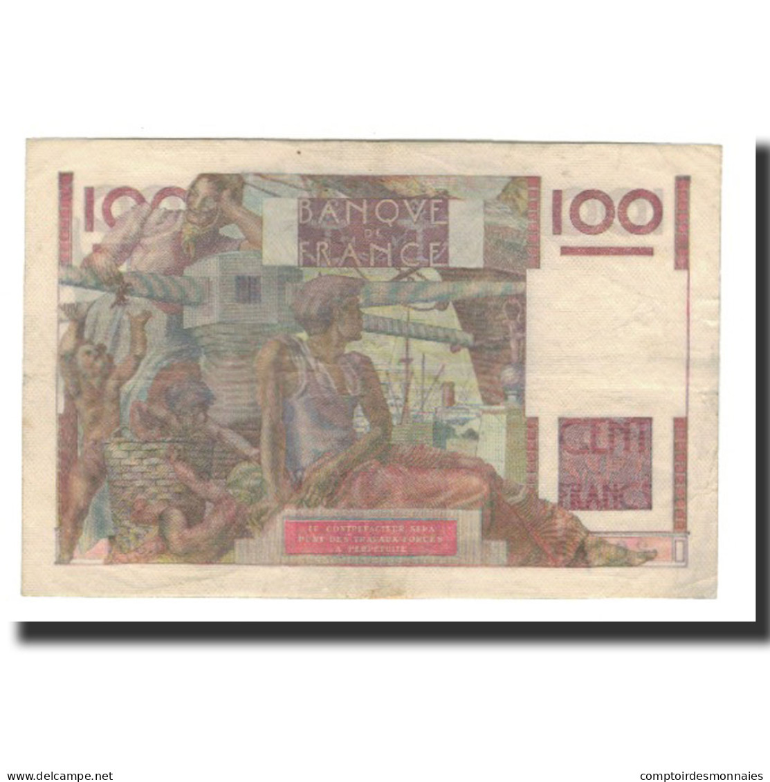 France, 100 Francs, 1953-10-01, TTB, Fayette:28b.3, KM:128e - 100 F 1945-1954 ''Jeune Paysan''