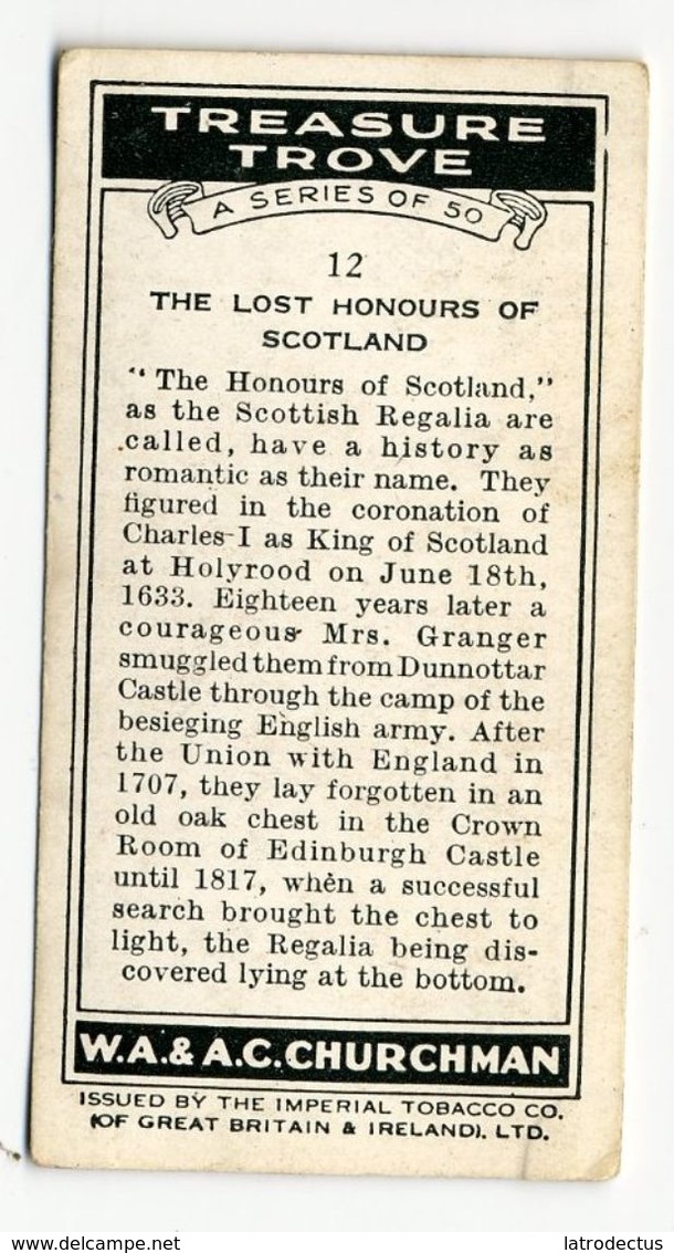 Churchman - 1937 - Treasure Trove - 12 - The Lost Honours Of Scotland - Churchman