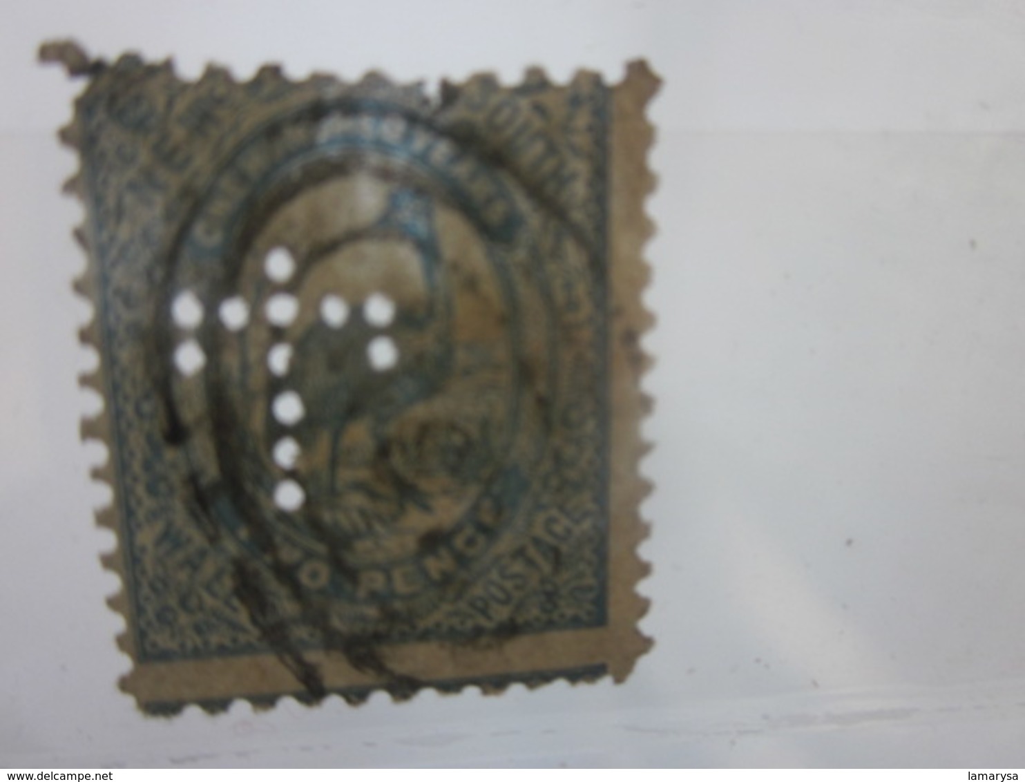Stamp Timbre AUSTRALIE COLONY NEW SOUTH WALES Perforés Perforé Perforés Perfin Perfins Stamps Perforated Perforations - Perforiert/Gezähnt