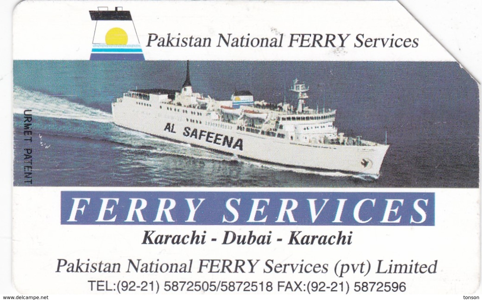 Pakistan, PAK-M-18, Ferry Services, 2 Scans - Pakistan