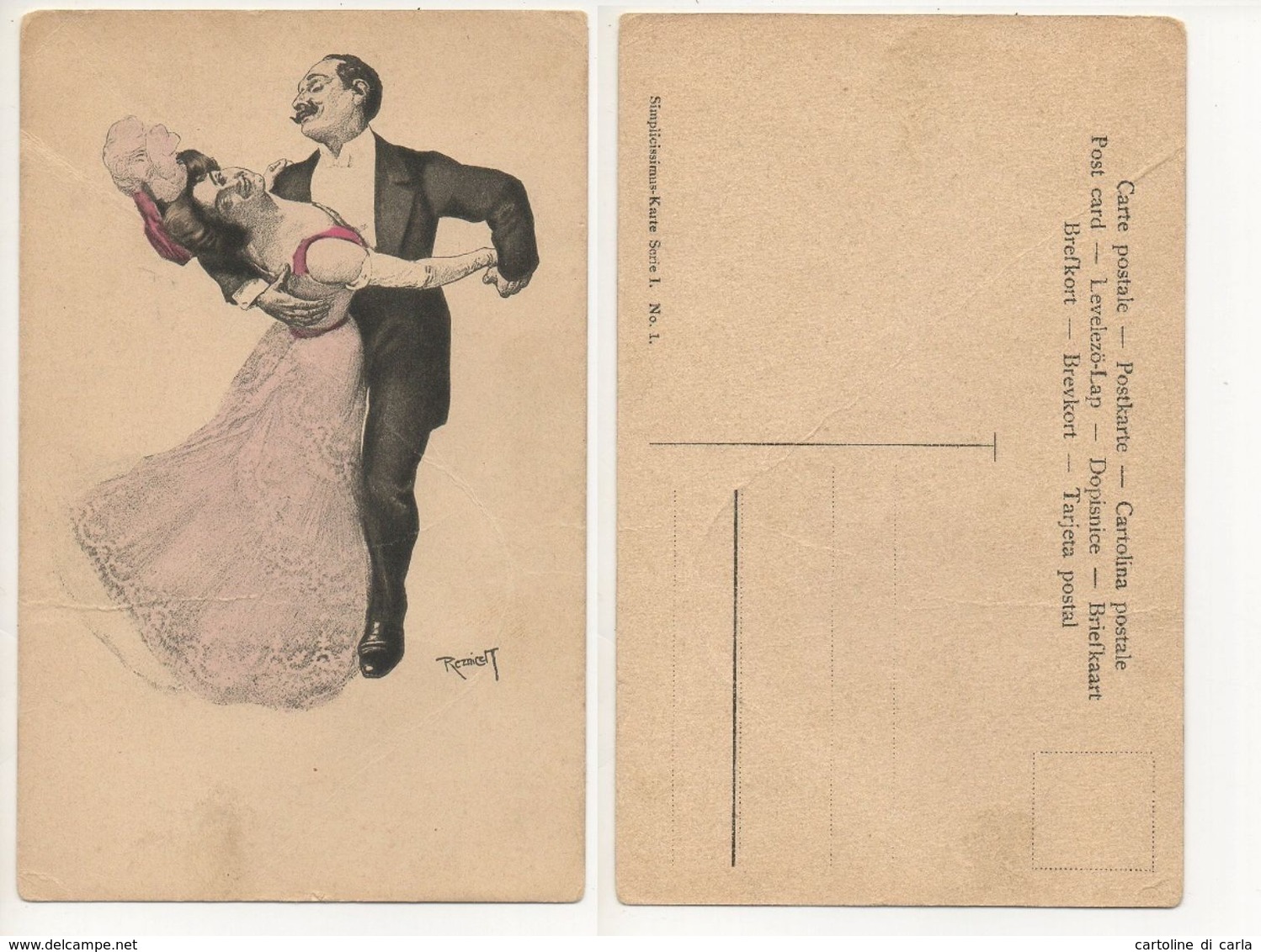REZNICEK Cartolina/postcard #1 - Reznicek, Ferdinand Von