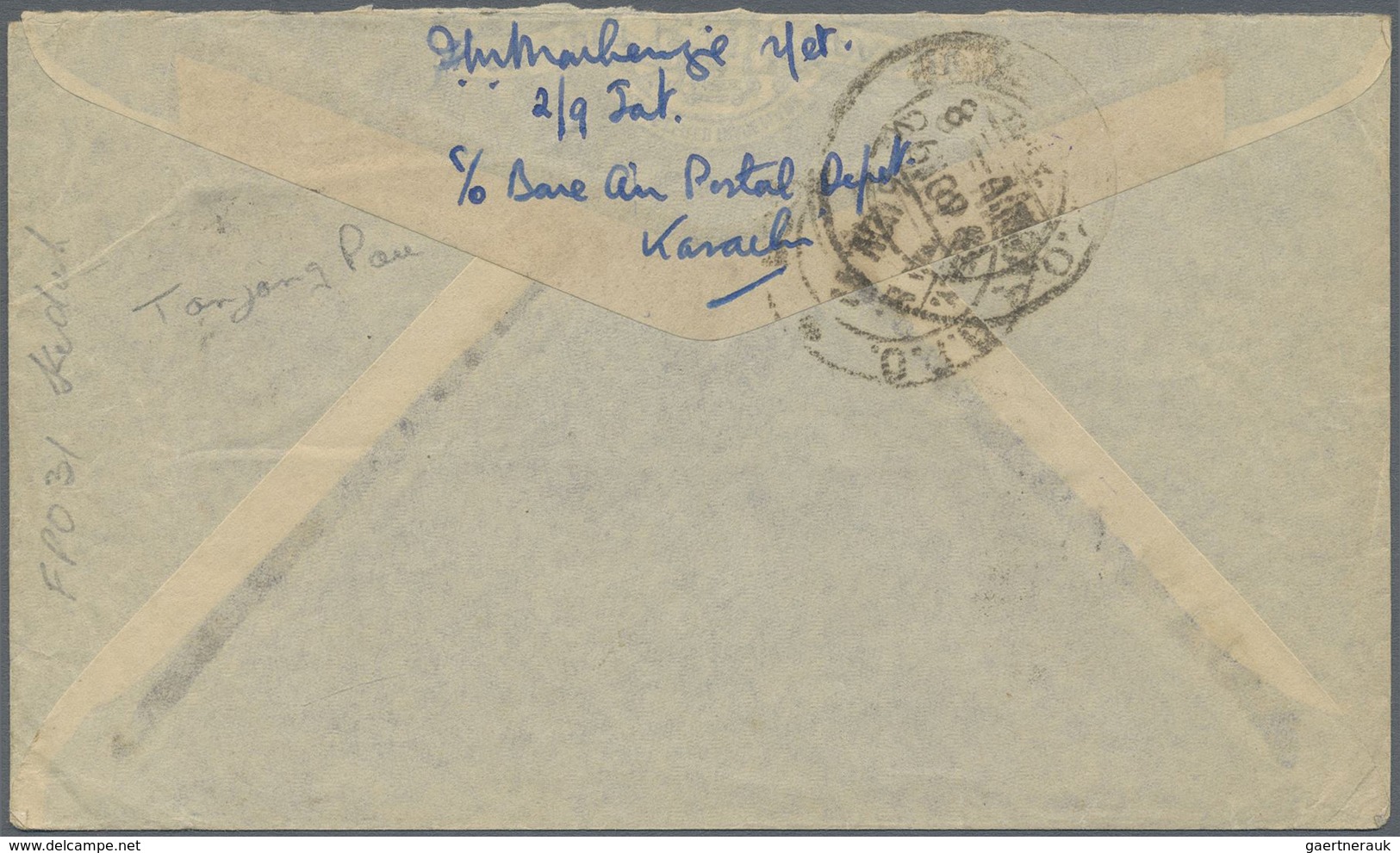 Br Malaiische Staaten - Kedah: 1941, 25 C Ultramarine/purple, Single Franking On Airmail Cover From The - Kedah