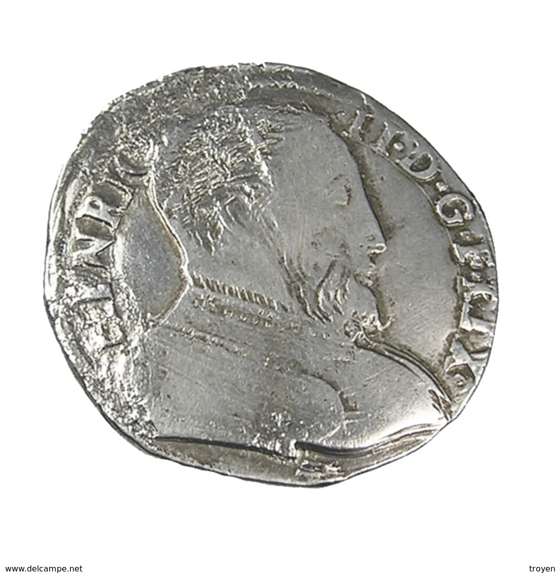 Teston - Henri II -  France - 1559 - H La Rochelle - 1er Type - 9,22 Gr.  - TB+  - Argent - - 1547-1559 Henry II