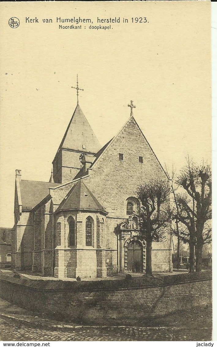 Kerk Van Humelghem, Hersteld In 1923.      (2 Scans) - Steenokkerzeel