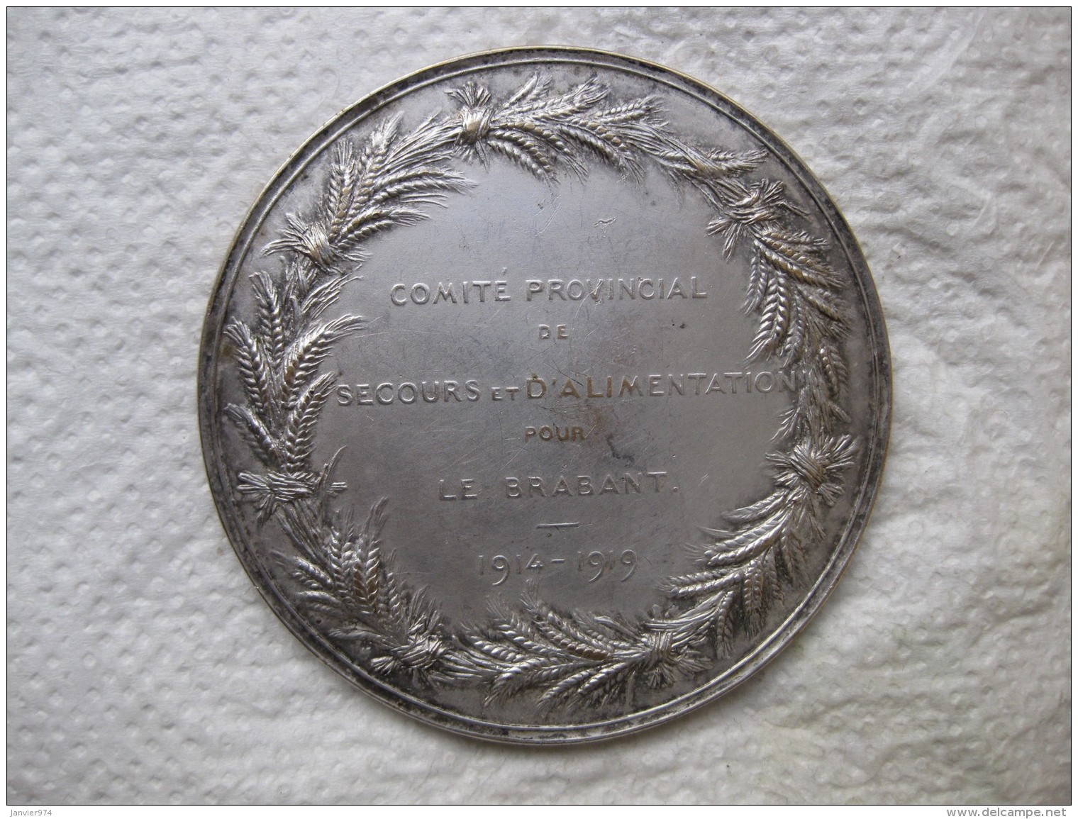 Médaille Souviens Toi. Le Brabant 1914 -1919, par Devreese