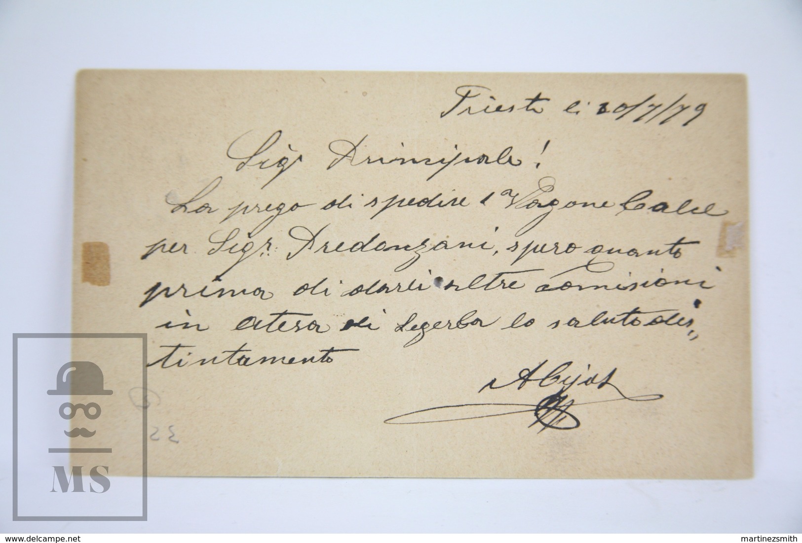 Austro Hungary Period - Trieste Postal Stationary - Posted 1879 - Autres & Non Classés
