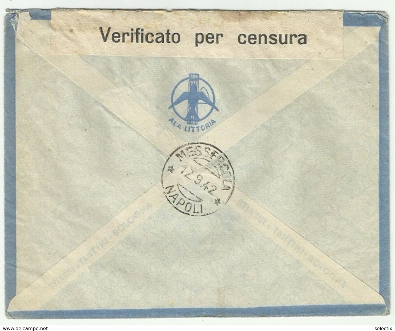 Greece 1942 Italian Occupation Of Rhodes - Rodi (Egeo) - Military Censored - Dodecanese