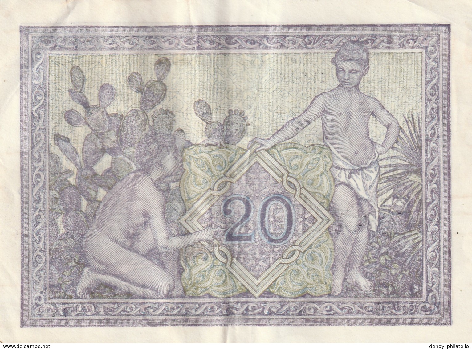 Billet De 20 Francs Algérie Du 14 05 1943 Billet Craquant D'origine Pas De Trous, Simplement Les Plis Visible - Algérie