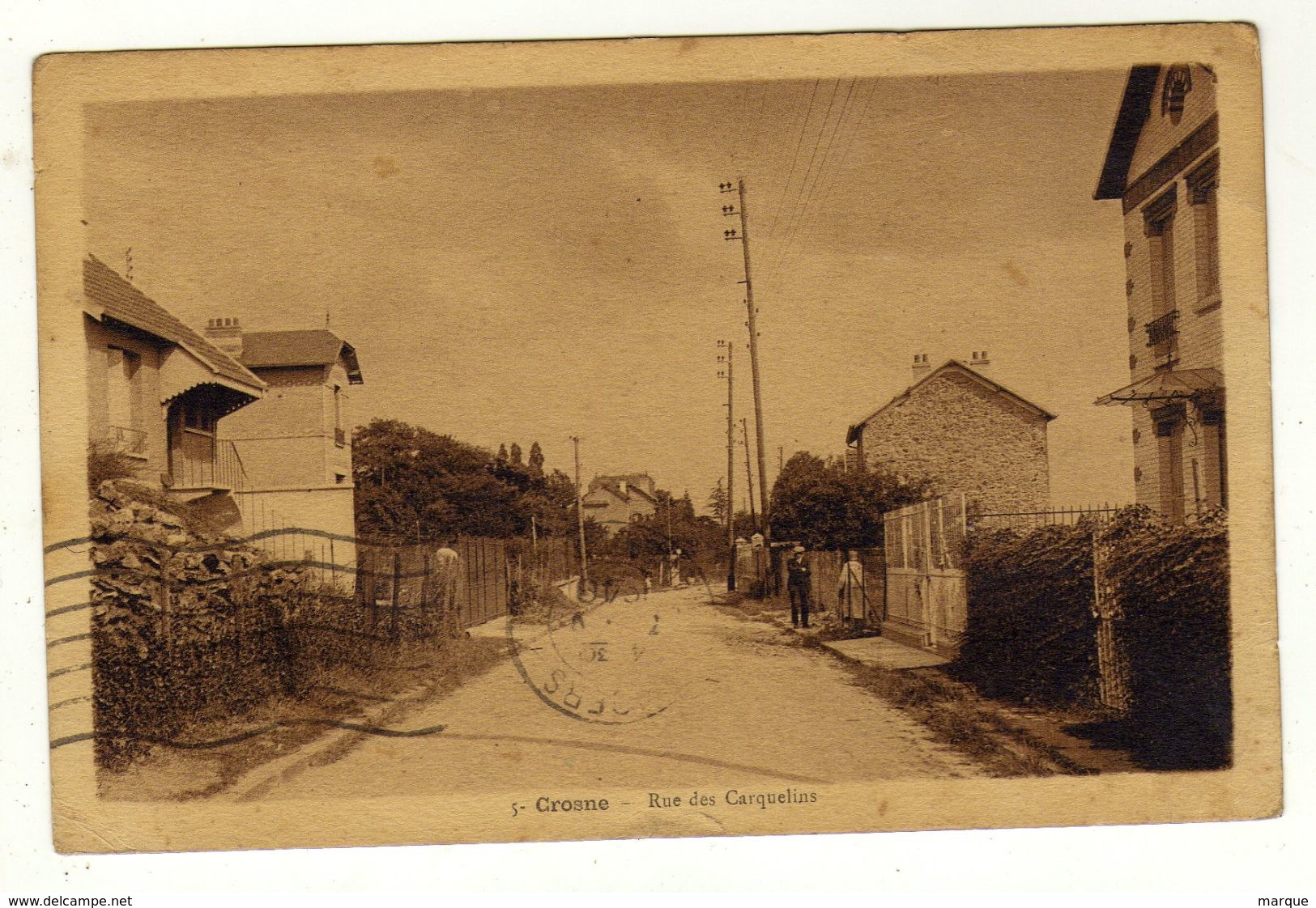 Cpa N° 5 CROSNE Rue Des Carquelins - Crosnes (Crosne)