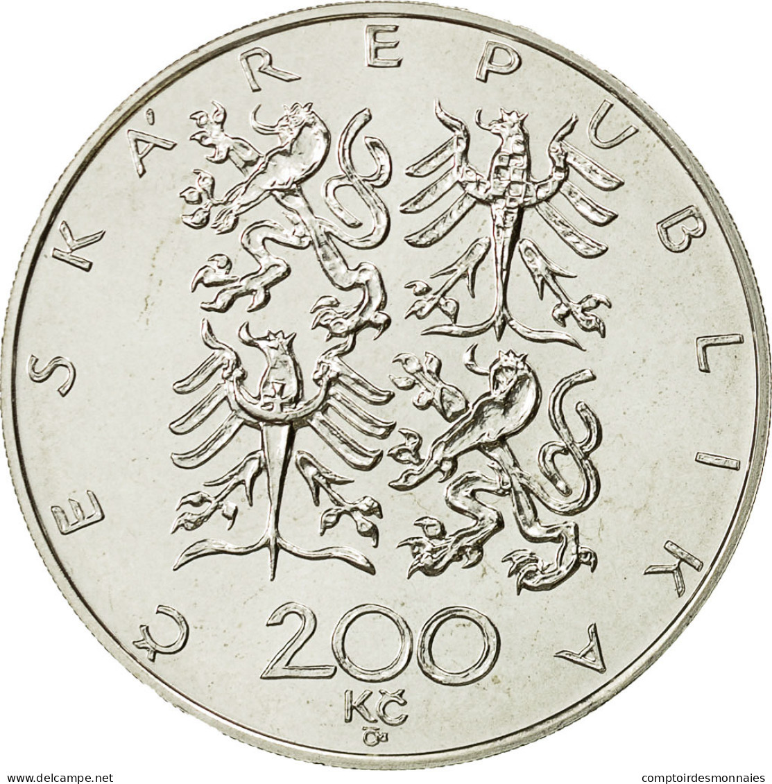 Monnaie, République Tchèque, 200 Korun, 1997, Jablonec Nad Nisou, SUP+ - Tsjechië