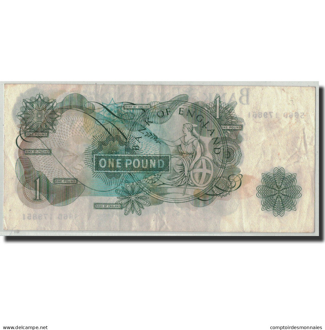 Billet, Grande-Bretagne, 1 Pound, Undated (1966-70), KM:374e, TB+ - 1 Pound