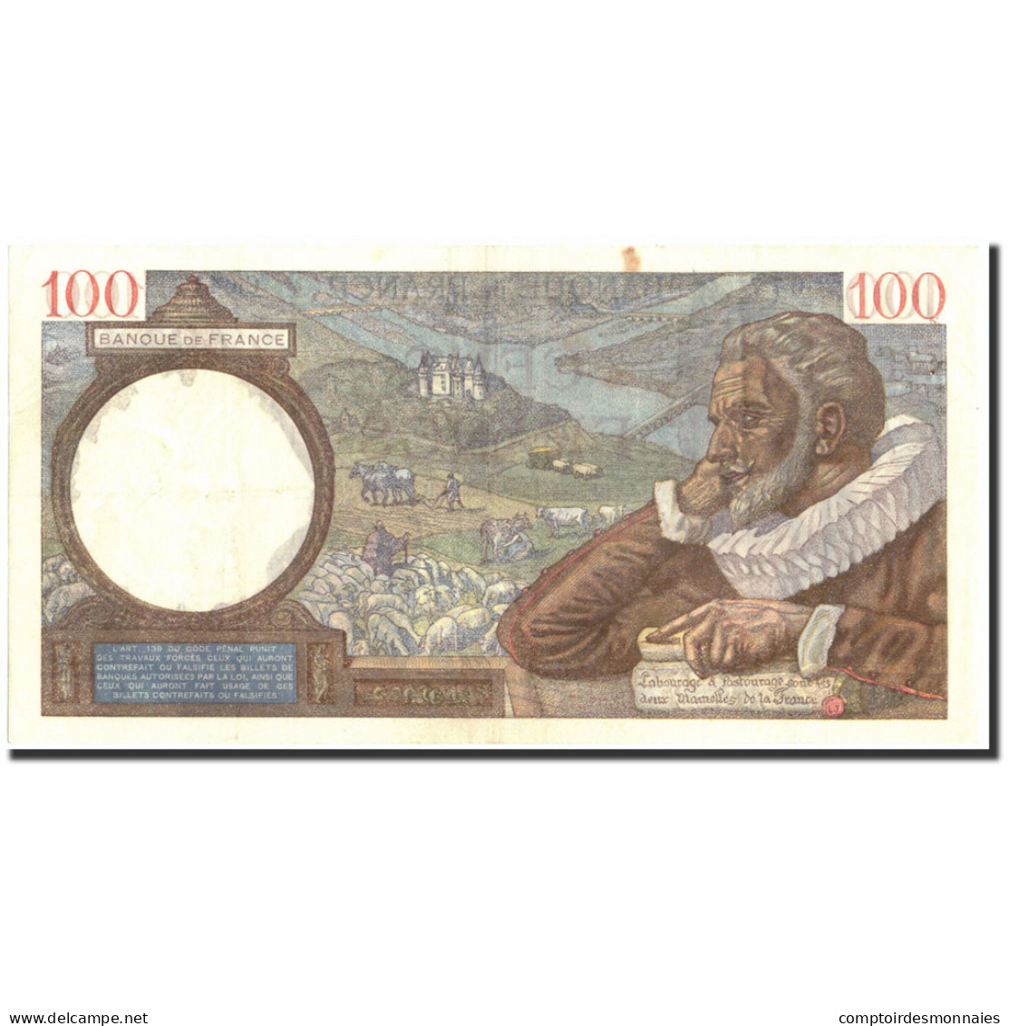 France, 100 Francs, 100 F 1939-1942 ''Sully'', 1939, 1939-09-14, TTB+ - 100 F 1939-1942 ''Sully''