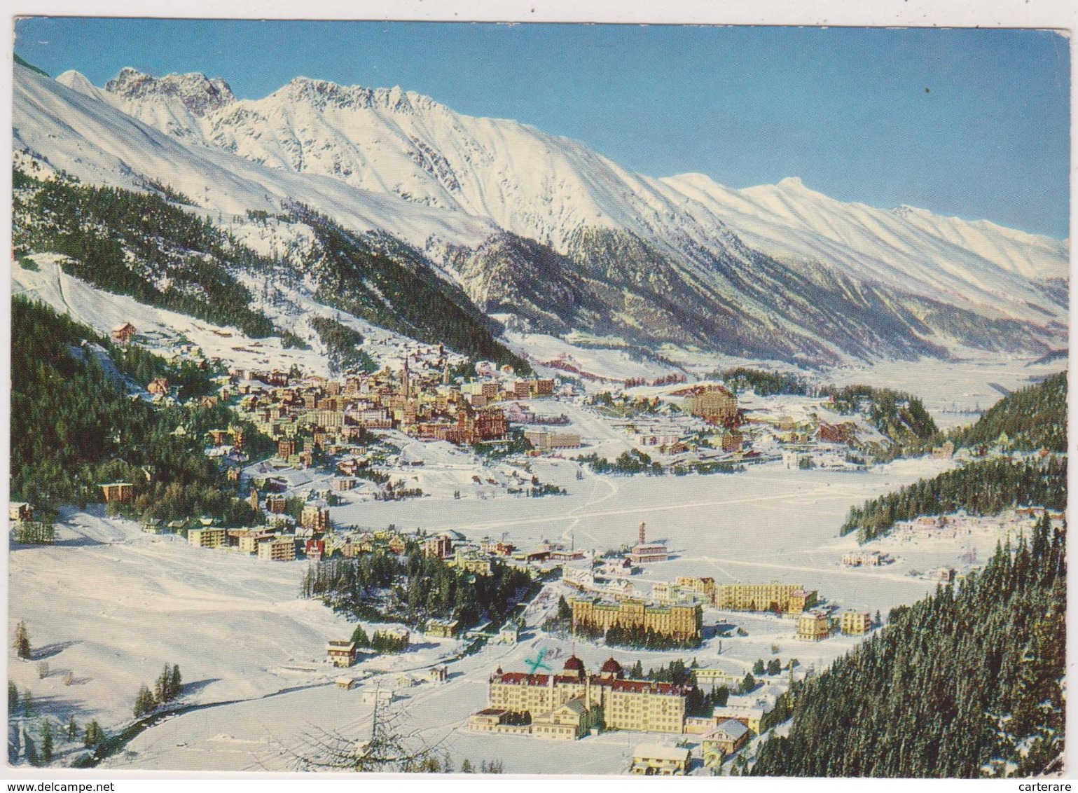 SUISSE,HELVETIA,SWISS,SCHWEIZ,SVIZZERA,SWITZERLAND,GRISONS,SAINT  MORITZ En 1962,neige - St. Moritz
