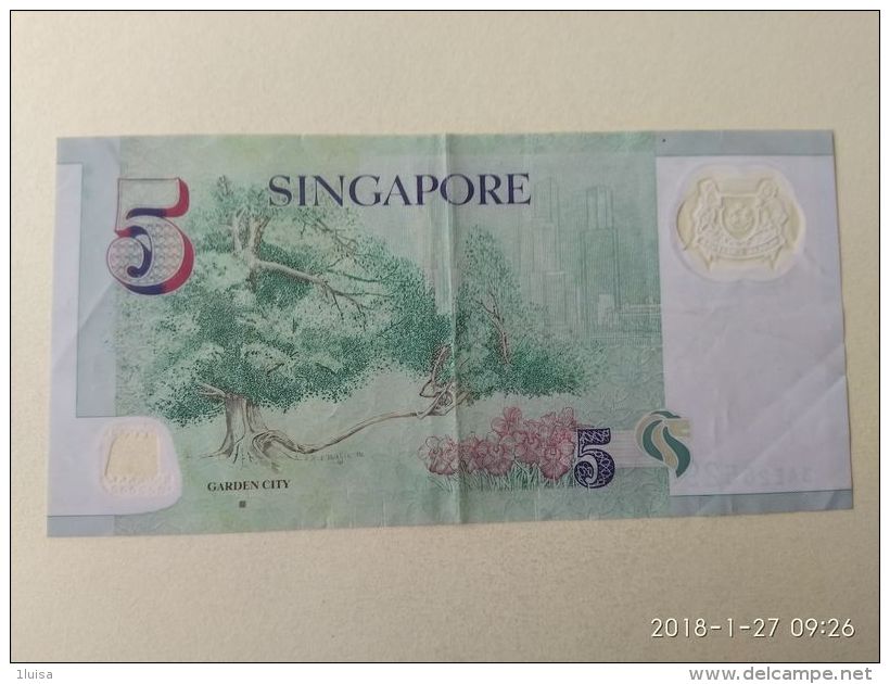 5 Dollars 2012 - Singapur
