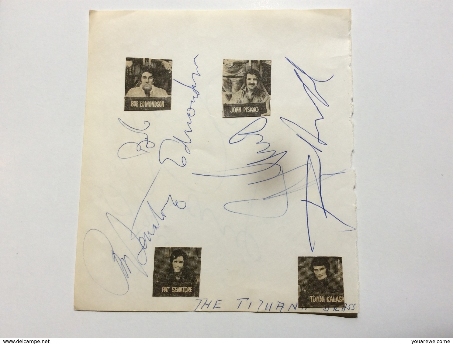 HERB ALBERT & THE TIHUANA BRASS Band Autograph München Concert Nov 1969 (music Memorabilia Autographe Musique - Autogramme