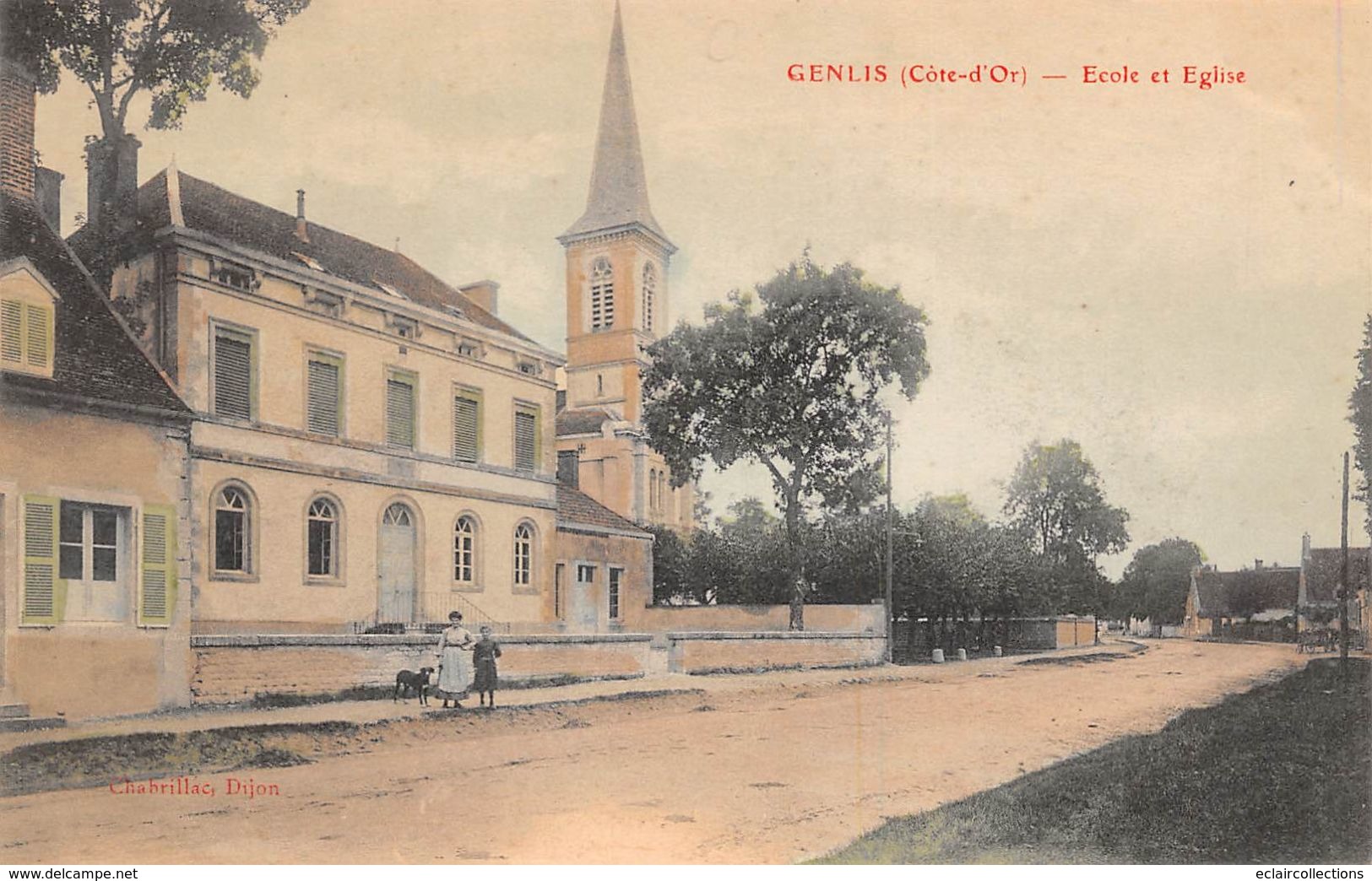 Genlis     21      Ecole Et église                    ( Voir Scan - Otros & Sin Clasificación