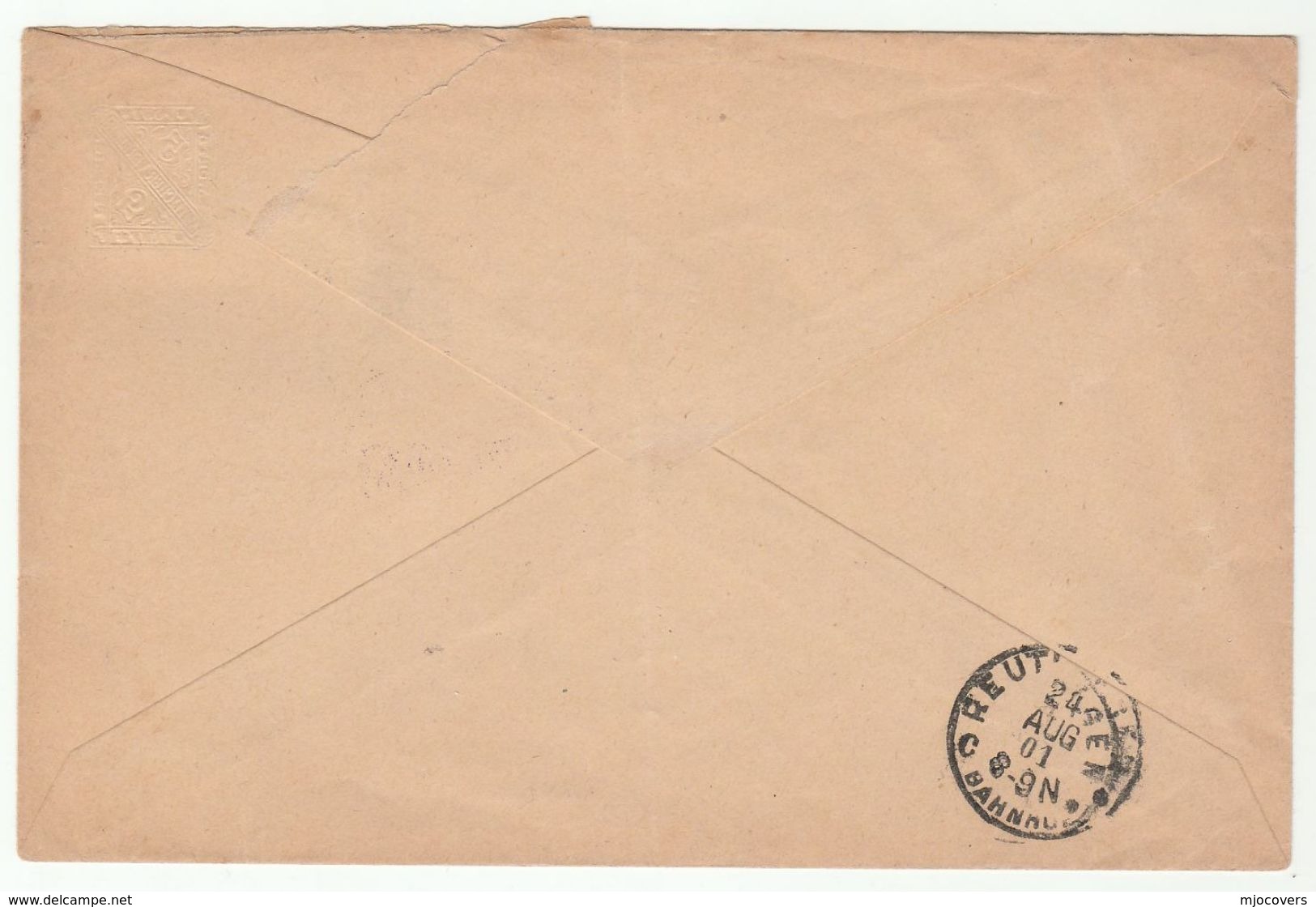 1900 REUTLINGEN COURT Wurttemberg POSTAL STATIONERY COVER To Eningen , Stamps,  Germany - Ganzsachen