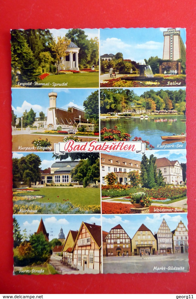 Bad Salzuflen - Thermal Heilbad - AK 1968 - Lippe - Teutoburger Wald - Turmstraße Saline Kurhaus - Bad Salzuflen