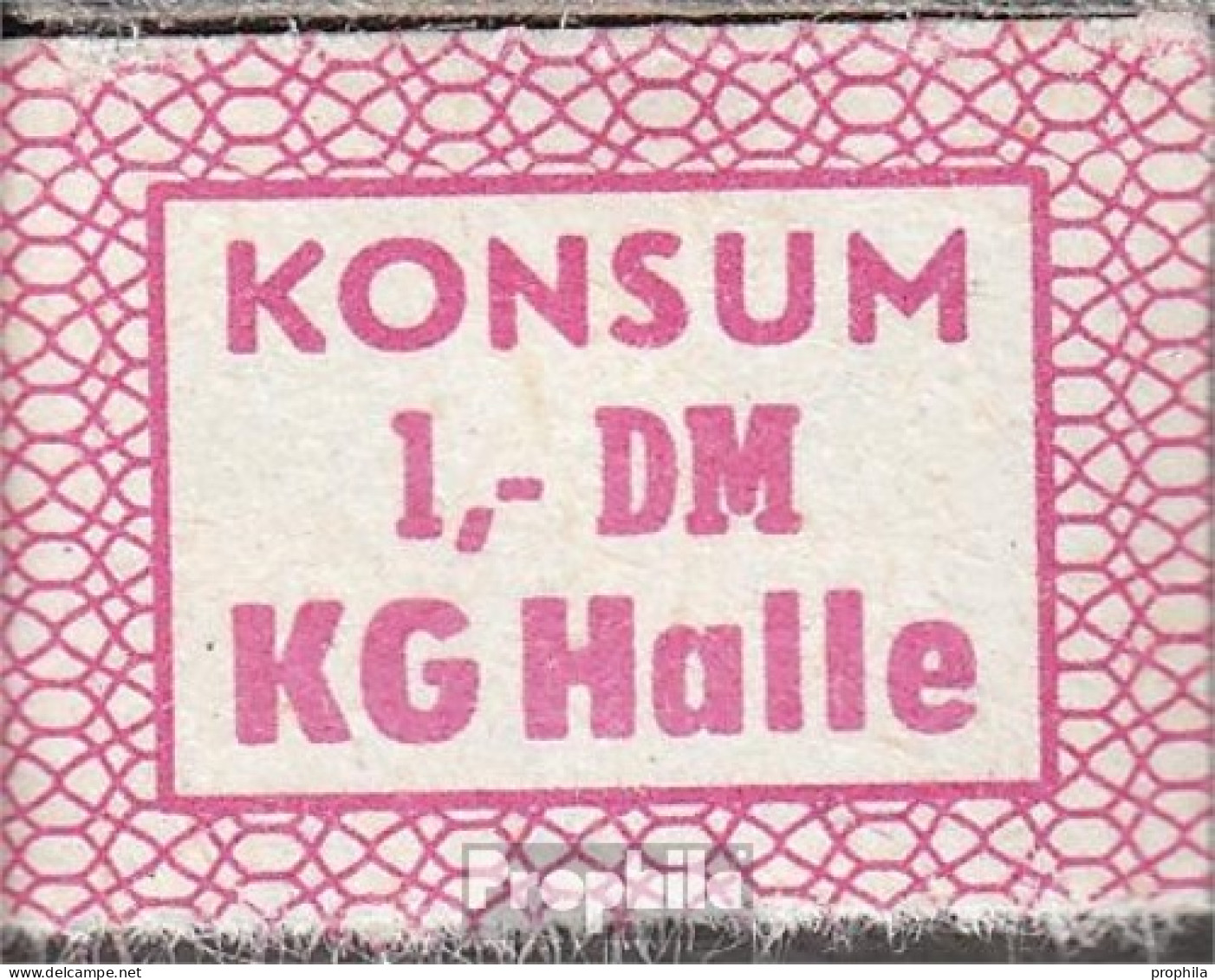 DDR Konsummarke KG Halle Bankfrisch 1 DM - Sonstige & Ohne Zuordnung