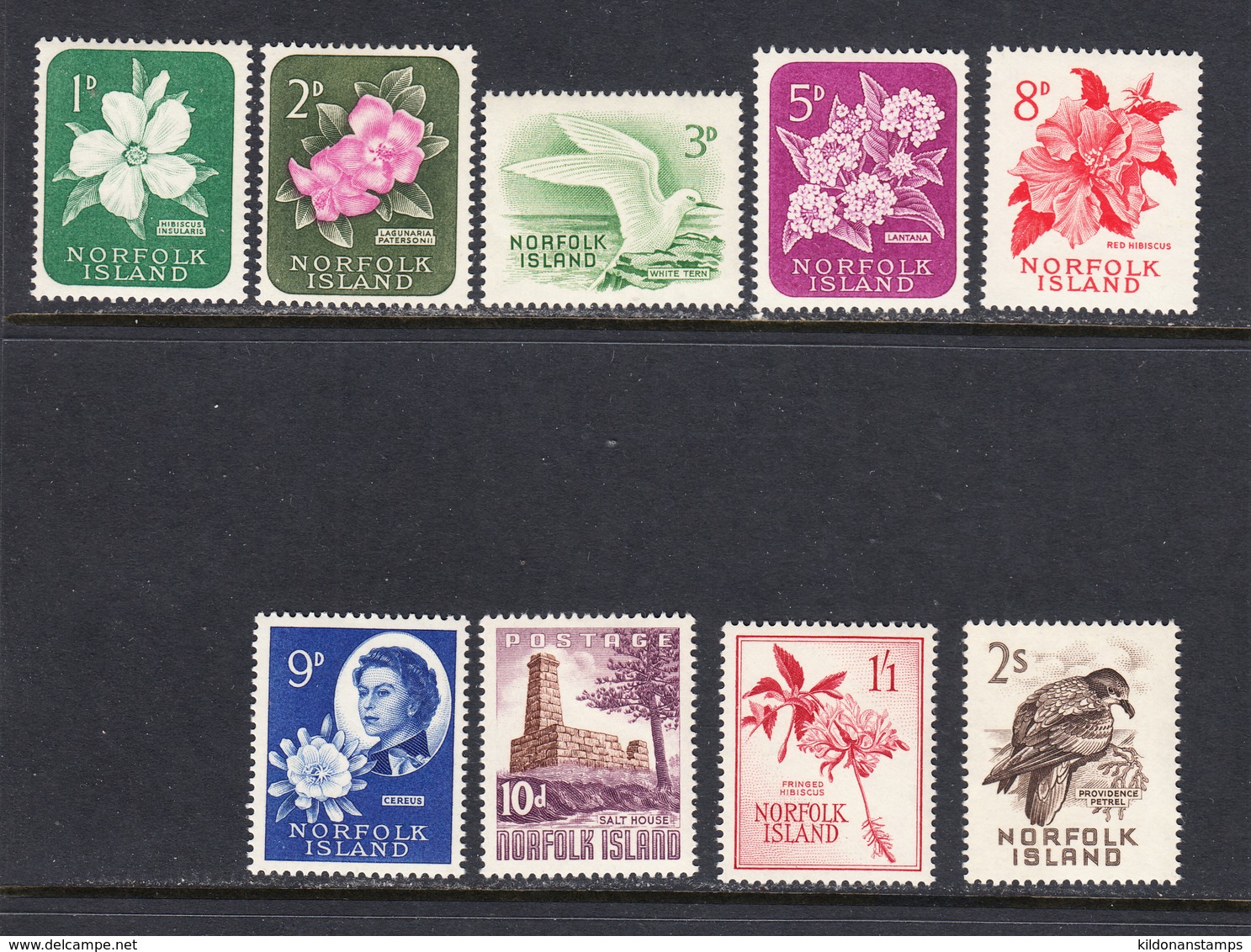 Norfolk Island 1960-62 Mint Mounted, Sc# 29-37, SG 24-32 - Norfolk Island