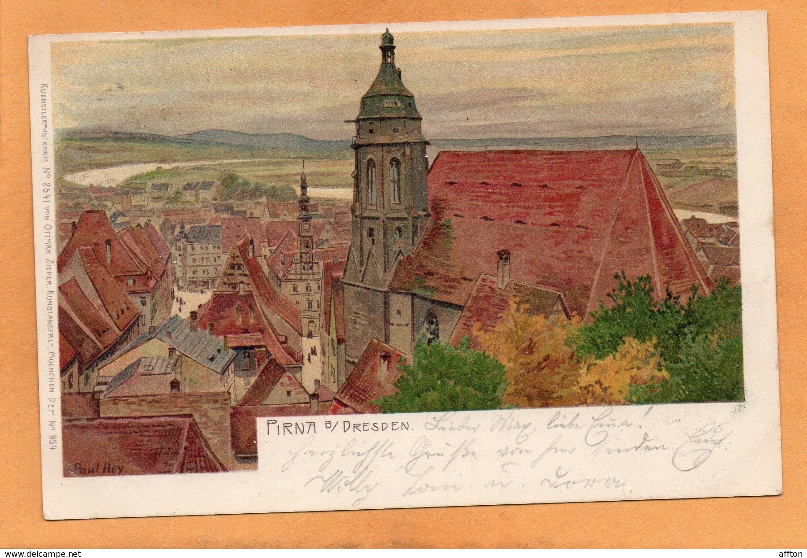 Pirna Germany 1902 Postcard - Pirna