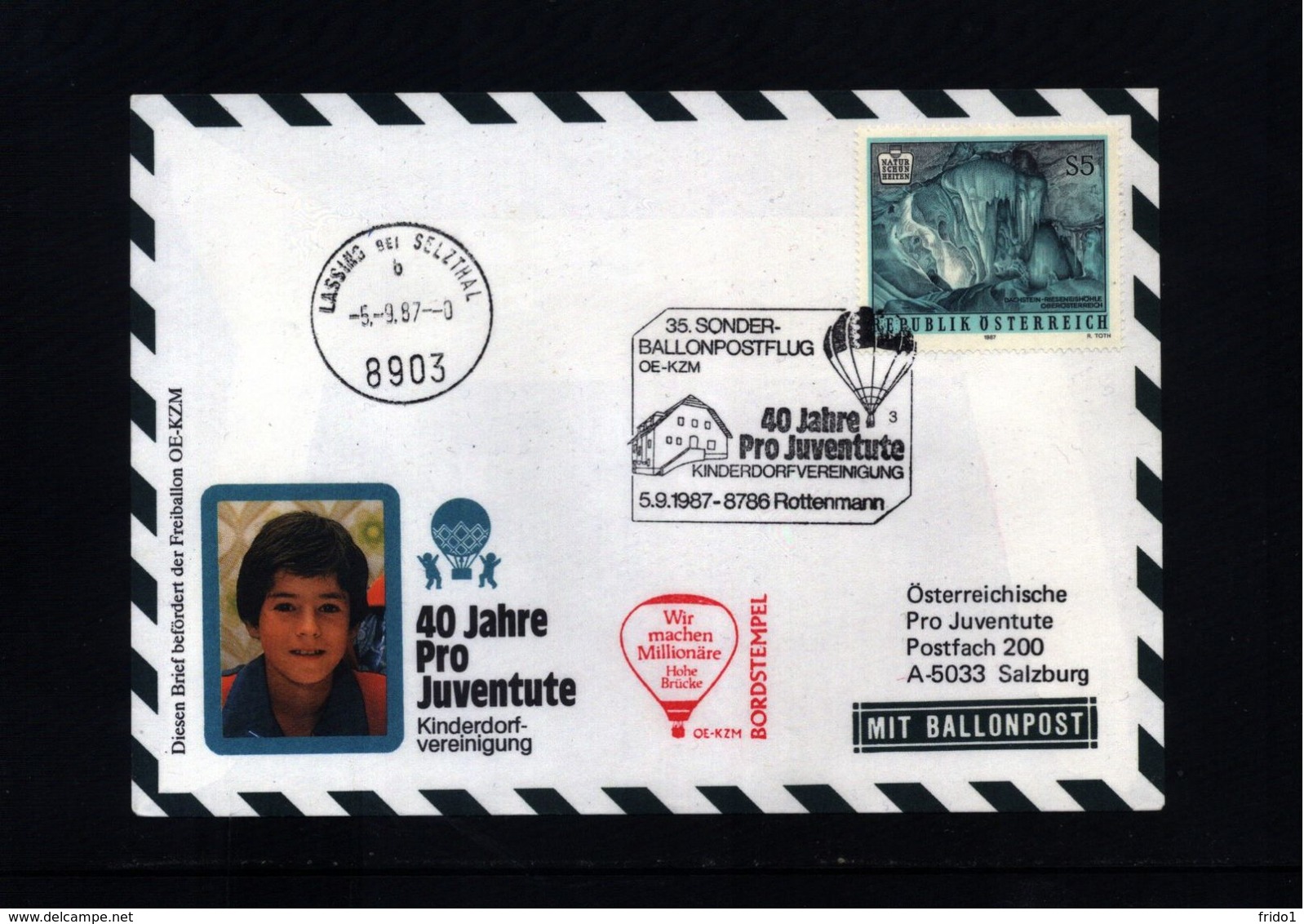 Austria / Oesterreich 1987 Ballonpost Interesting Cover - Per Palloni