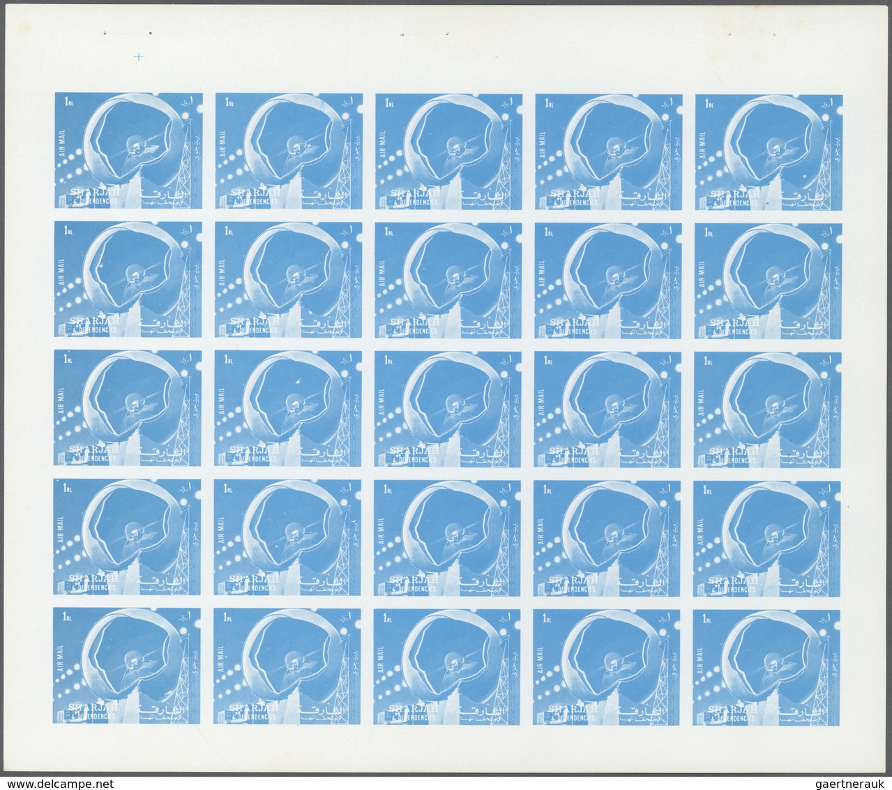 ** Thematik: Raumfahrt / Astronautics: 1972. Sharjah. Progressive Proof (5 Phases) In Complete Sheets O - Autres & Non Classés