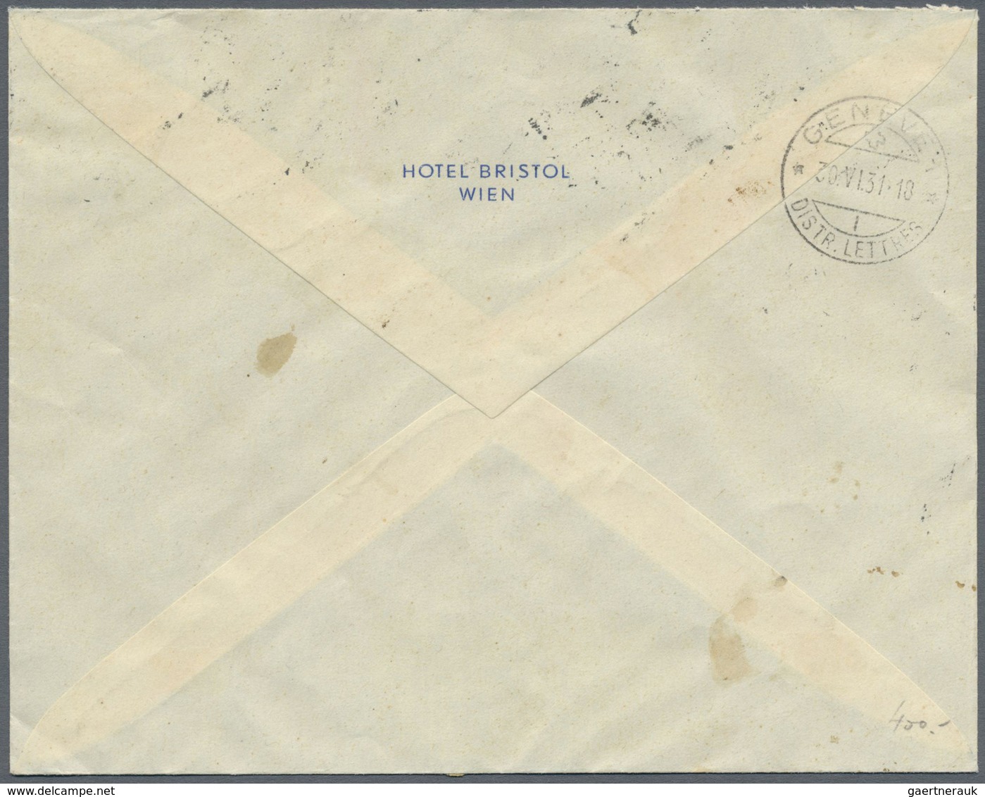 Br Österreich: 1931, 10 G. Bis 1 S. Rotary Kongress Komplett Auf Auslands-R-Brief Aus "WIEN 25.VI.31" N - Neufs