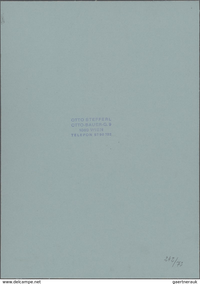 Österreich: 1973. Original Künstlergemälde Von Prof. Otto Stefferl Für Die Ausgabe "25 Jahre Hauptve - Neufs