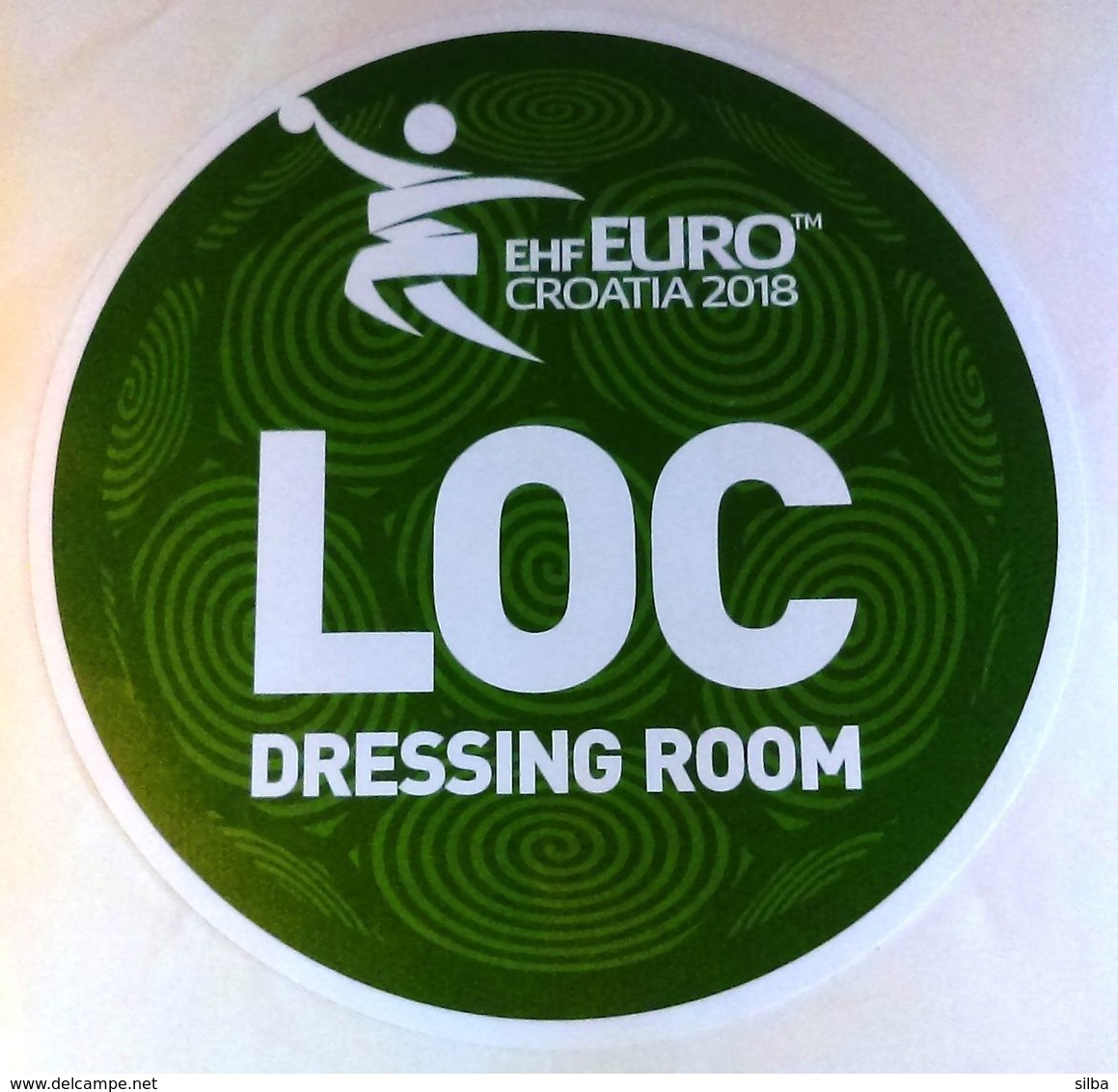 HANDBALL / MEN'S EHF EURO CROATIA 2018 / Main Official Sticker / LOC DRESSING ROOM - Handball