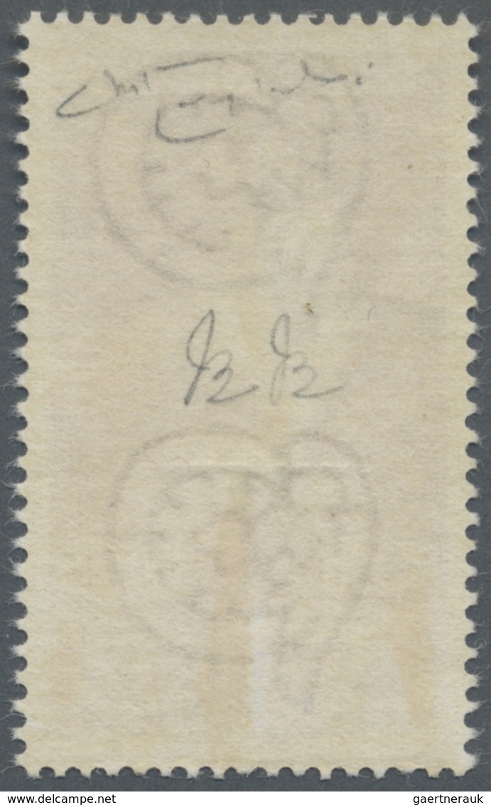 ** Triest - Zone A: 1953, 25l. Antonello, Showing Variety "triple Overprint", Unmounted Mint, Signed An - Neufs