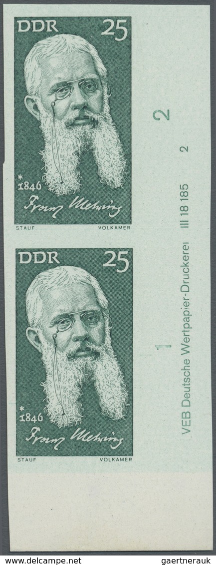 ** DDR: 1971, Berühmte Persönlichkeiten 25 Pf. 'Franz Mehring, Politiker Und Schriftsteller' Im Senkrec - Sonstige & Ohne Zuordnung