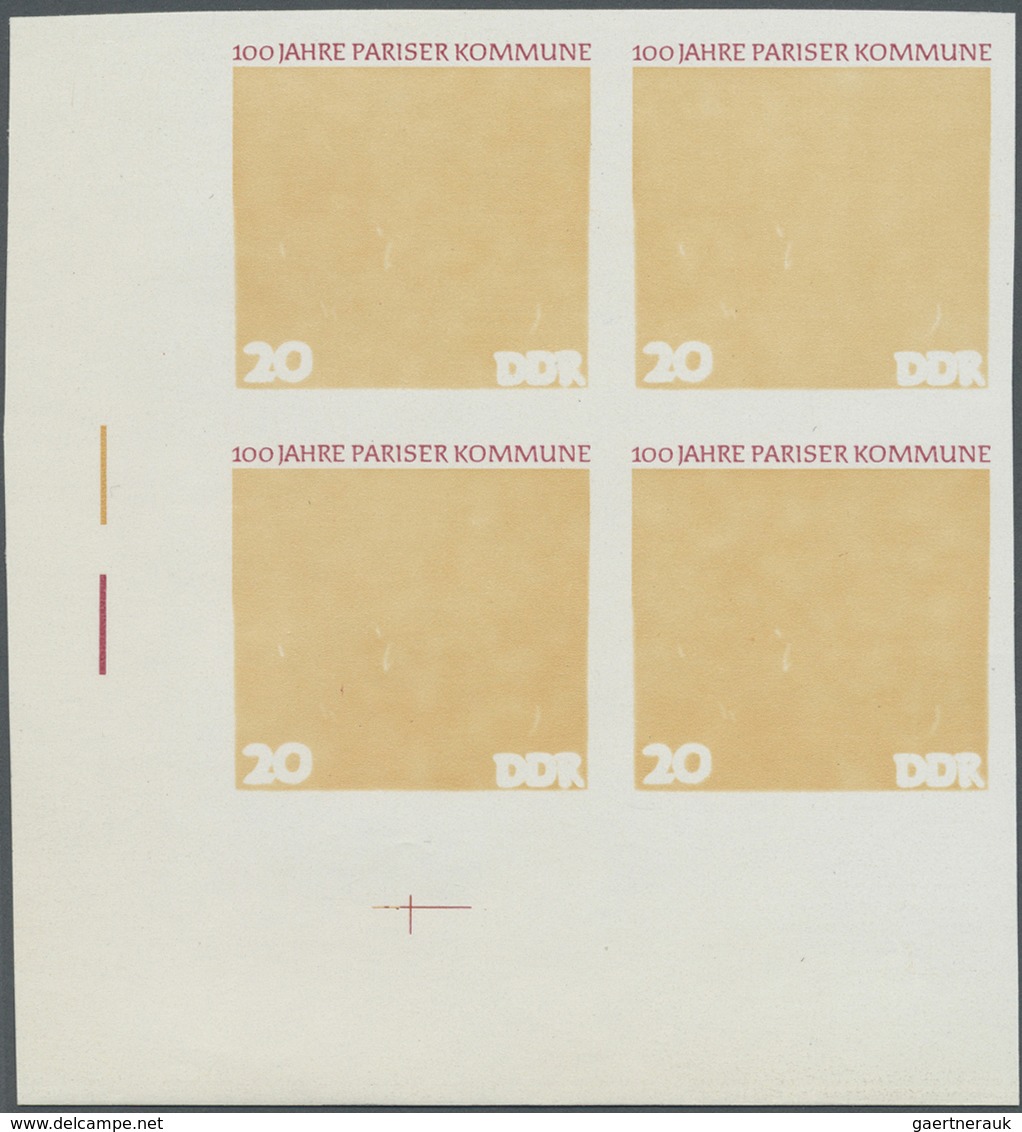 ** DDR: 1971, 100 Jahre Pariser Kommune 20 Pf. 'Von Frauen Verteidigte Barrikade Auf Dem Place Blanche' - Sonstige & Ohne Zuordnung