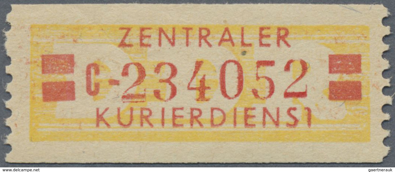 ** DDR - Dienstmarken B (Verwaltungspost A / Zentraler Kurierdienst): 1958, 20 Pfg C = Cottbus, Tadello - Other & Unclassified