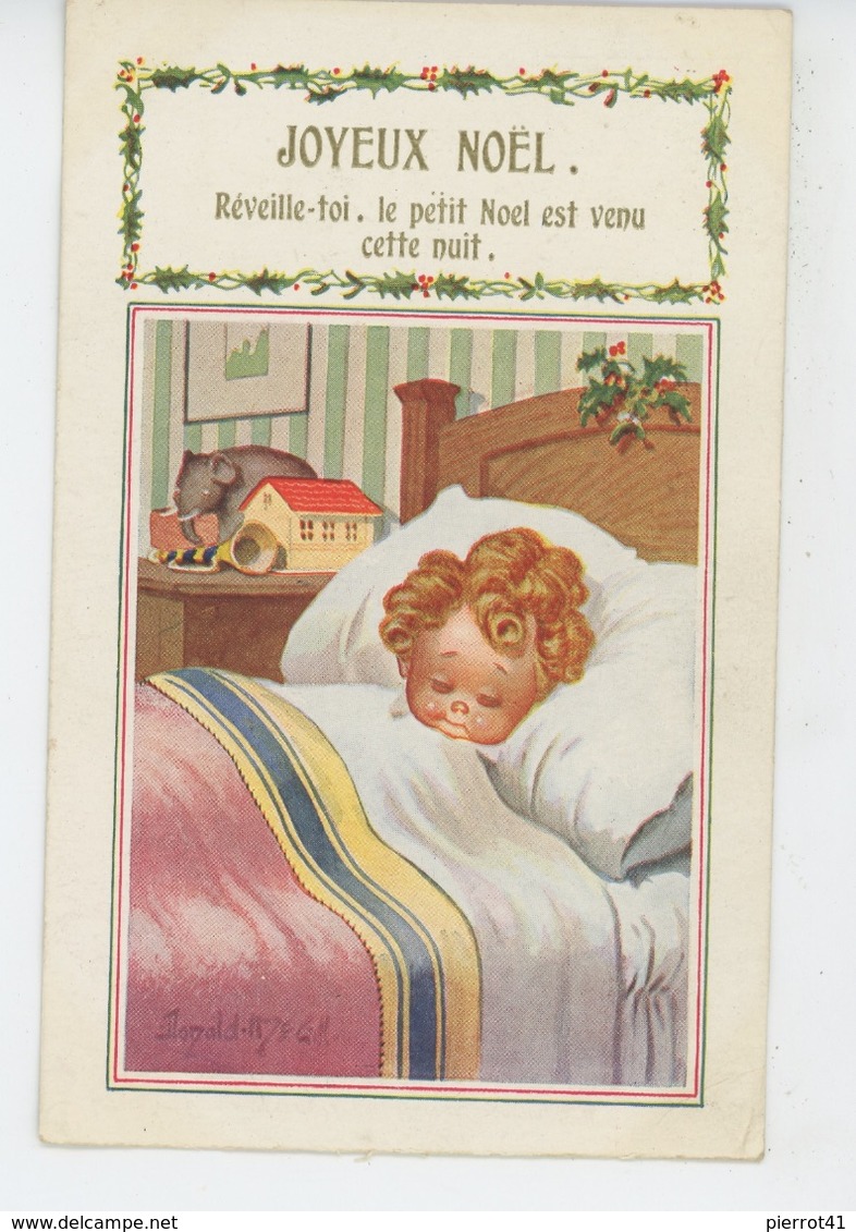 ENFANTS -  Jolie Carte Fantaisie Enfant Endormi De JOYEUX NOEL Signée DONALD MC GILL - Mc Gill, Donald