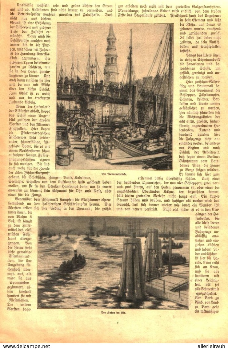 Der Hamburger Hafen / Artikel, Entnommen Aus Zeitschrift / 1910 - Packages