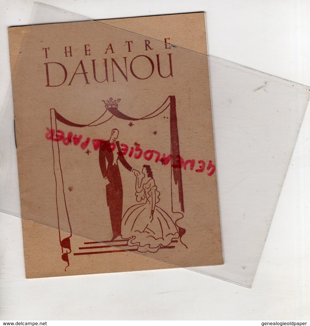 75- PARIS - PROGRAMME THEATRE DAUNOU-JEAN PAQUI-MONSEIGNEUR-MICHEL DULUD-LLUIS-PAUL BARRE-MAXIME FABERT-PAUL BARRE-DONAT - Programma's