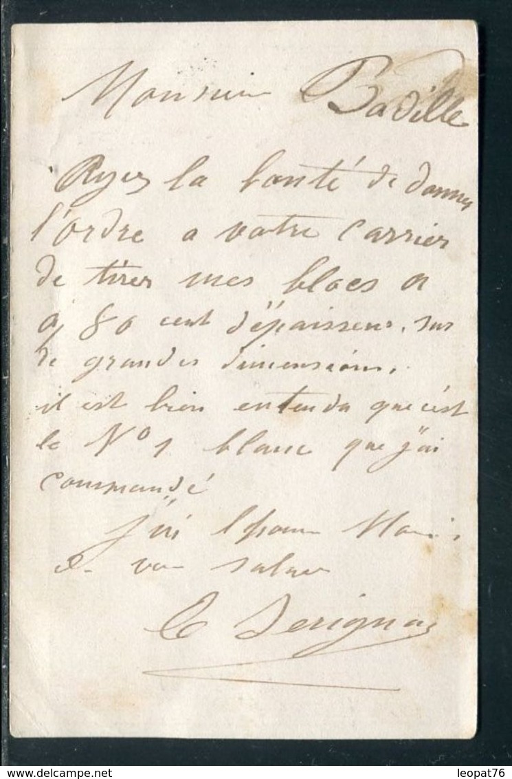 Carte Précurseur De Pau Pour Bordeaux En 1875,  Affranchissement Type Cérès - Ref F42 - Cartoline Precursori