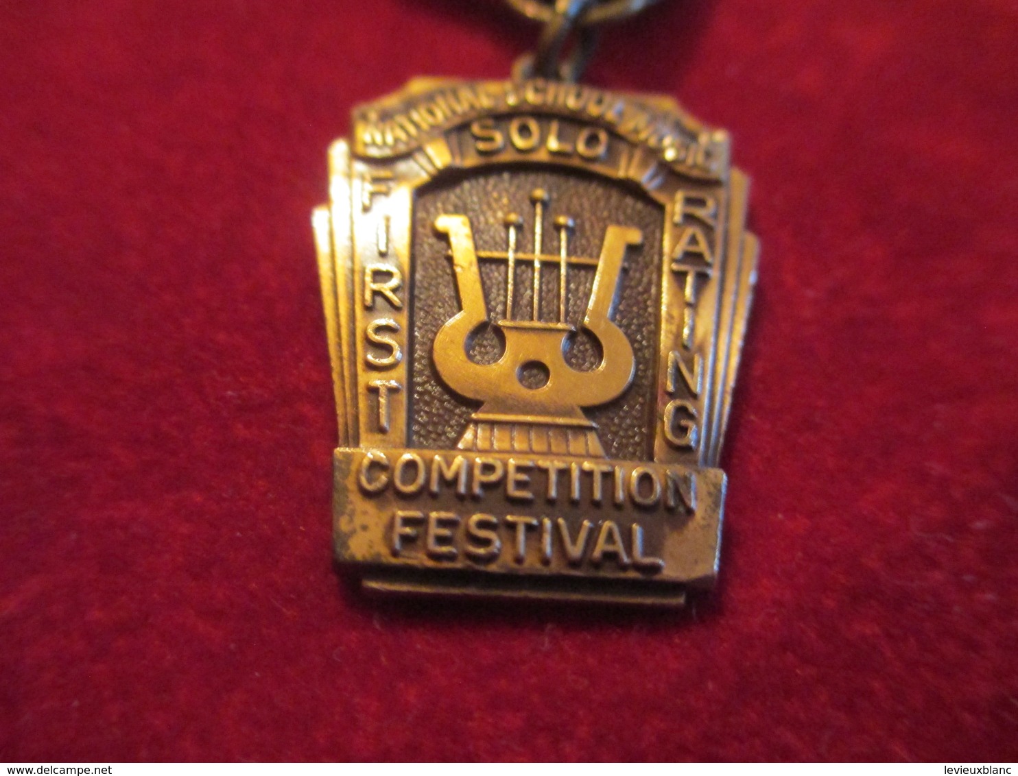 Musique/Petite Médaille Pendante/Competition Festival/National School Music/Topeka/Kansas/USA/1941        PART265 - Andere Producten