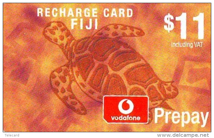 Télécarte * FIJI  (2323) TORTUE *  TURTLE * *  Phonecard - SCHILDKRÖTE * TELEFONKARTE - Turtles