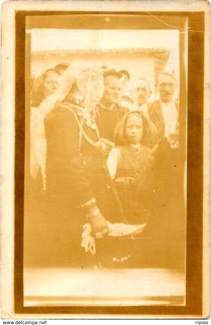 CPA SERBIE Carte Photo écrite 1918 Florina - Serbia