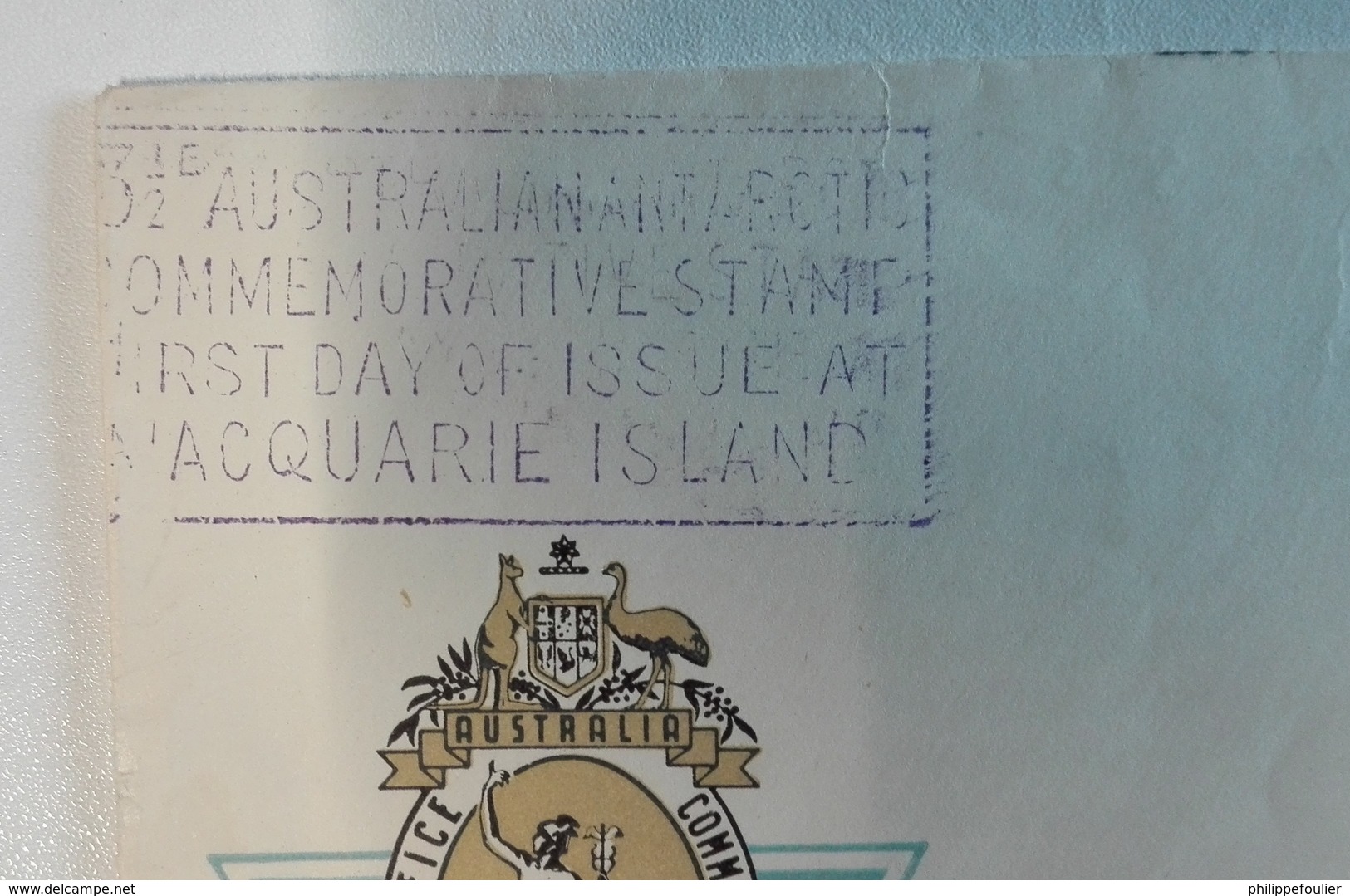 AAT  Cover FDC Cancelled  Macquarie Isl.  23 Dec 54 On Block Four 3 ½d - Covers & Documents