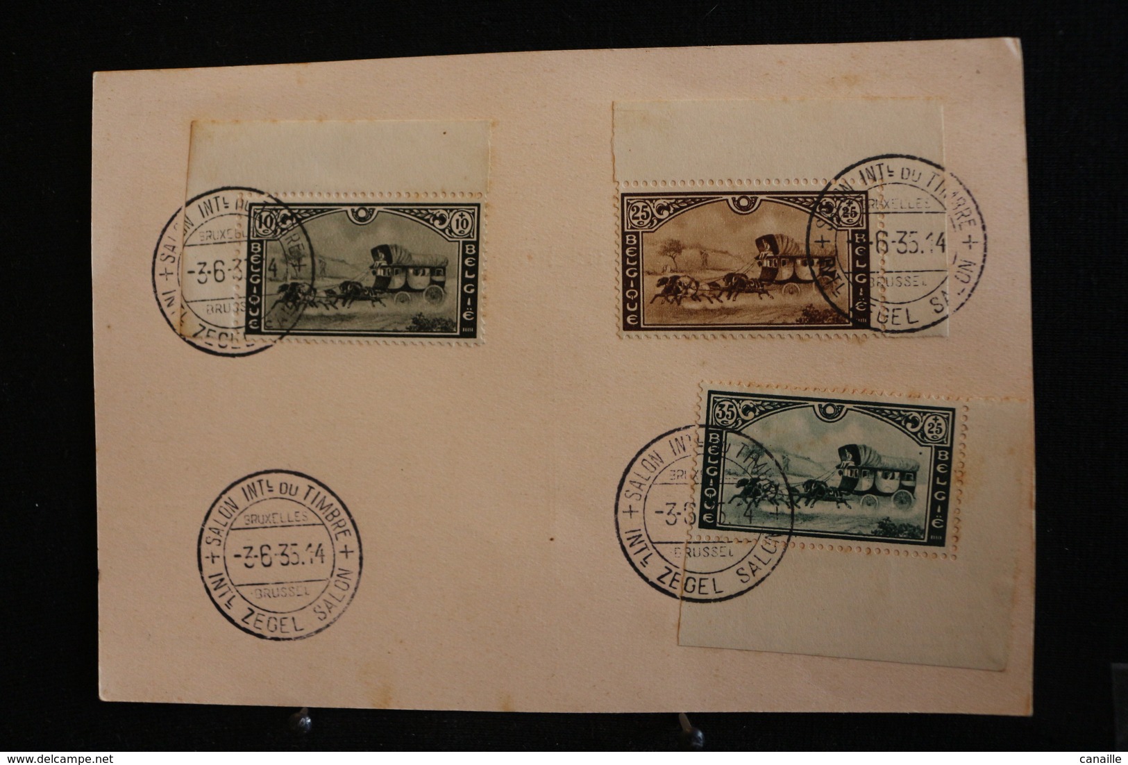 1905-1934 - Tu-31 / Marcophilie (Lettres) - Enveloppe, Carte Postale Salon  International du Timbre 1935