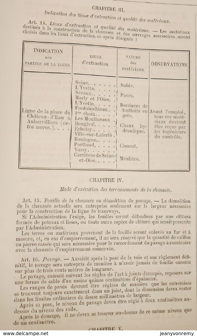 Plan des tramways de Paris. Réseau Nord et Compagnie des omnibus. 1878