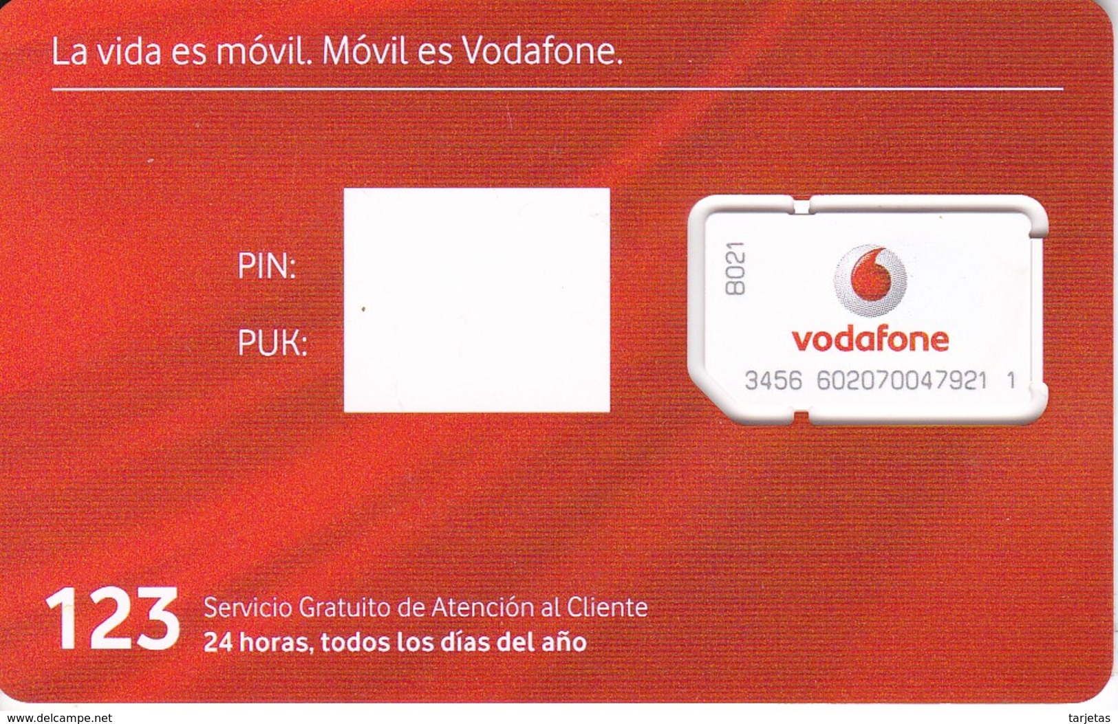 Tarjeta Sim de Vodafone para Europa y España, tarjeta de datos