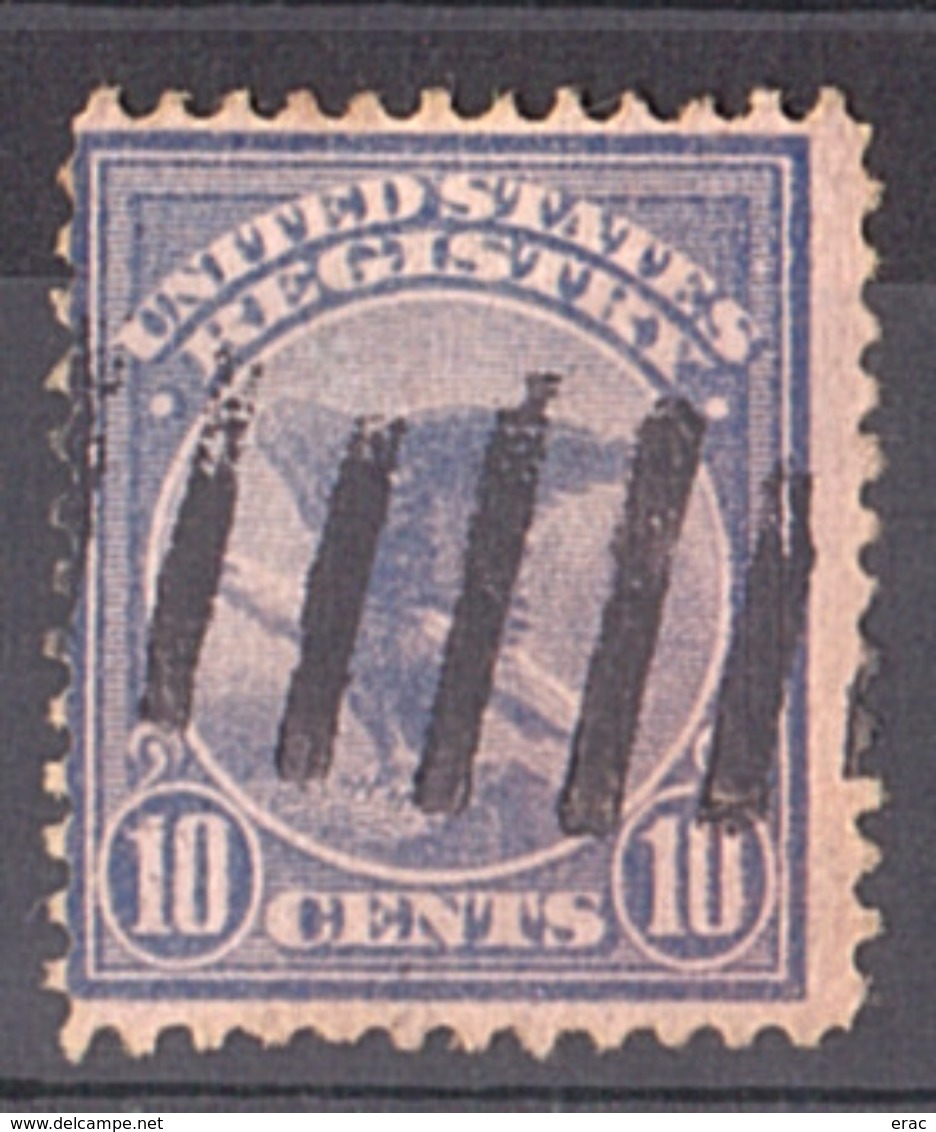 Etats-Unis - 1911 - Timbre Pour Recommandés N° 2 - Aigle - Express & Einschreiben