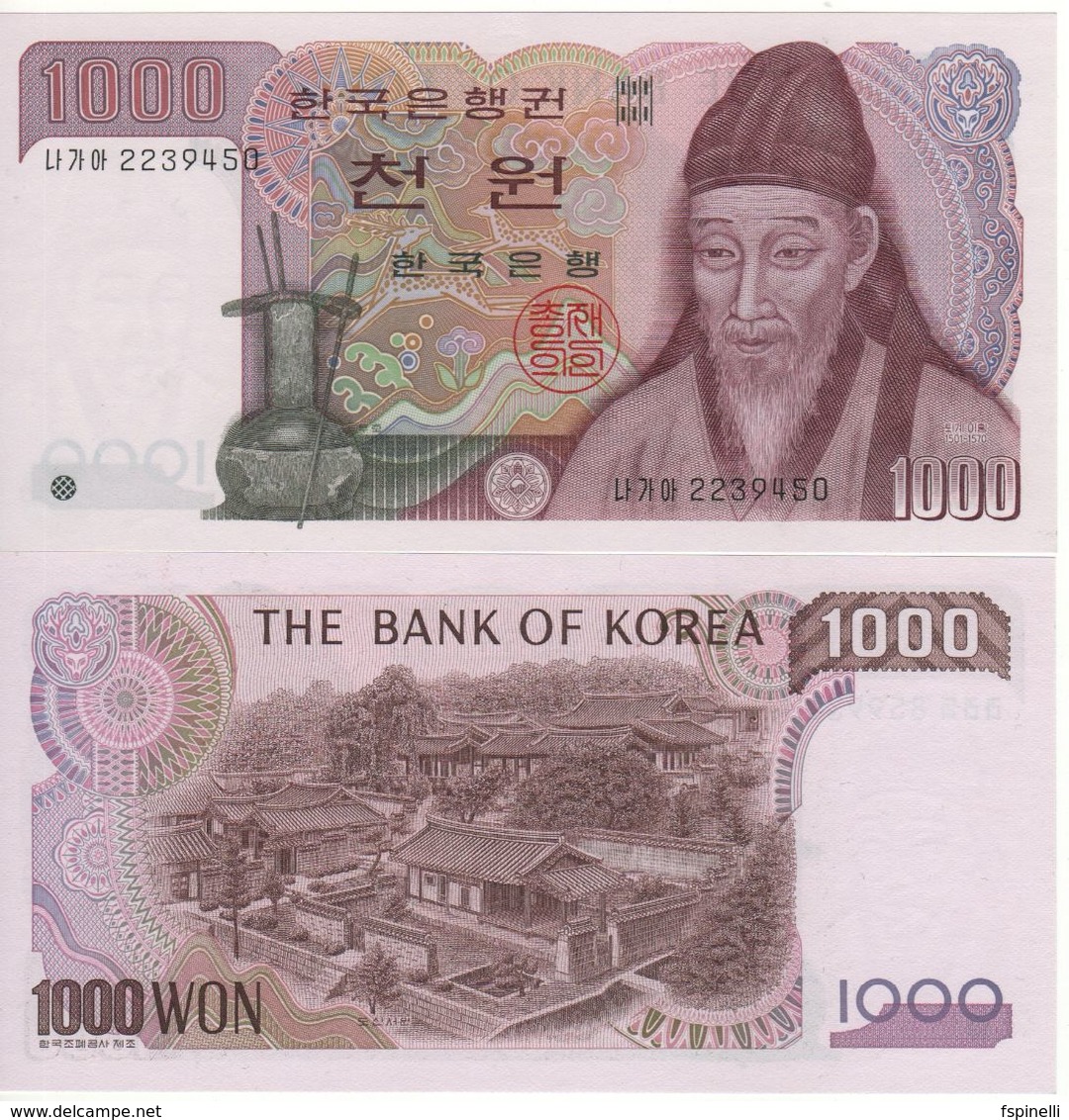 South KOREA   1'000 Won    P47  (ND  1983)   UNC - Korea, South