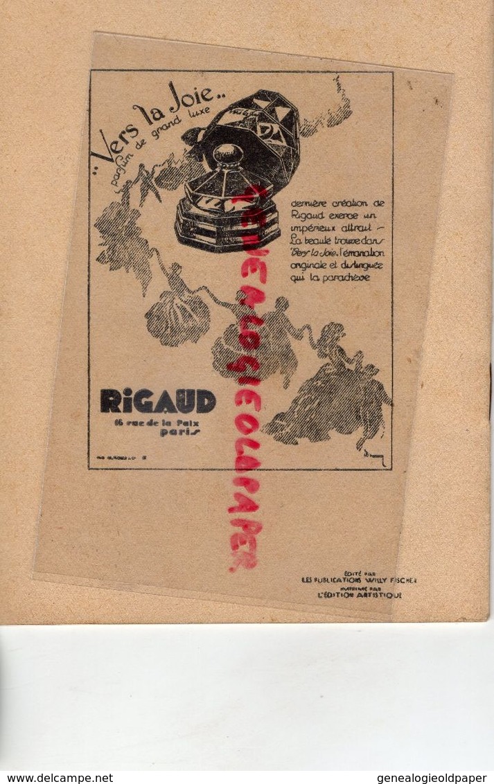 75- PARIS- PROGRAMME THEATRE DE LA MADELEINE- 19 RUE SURENE- BRULE TREBOR-L' HOMME A L' HISPANO-HARRY BAUR-FERNAND FABRE - Programme