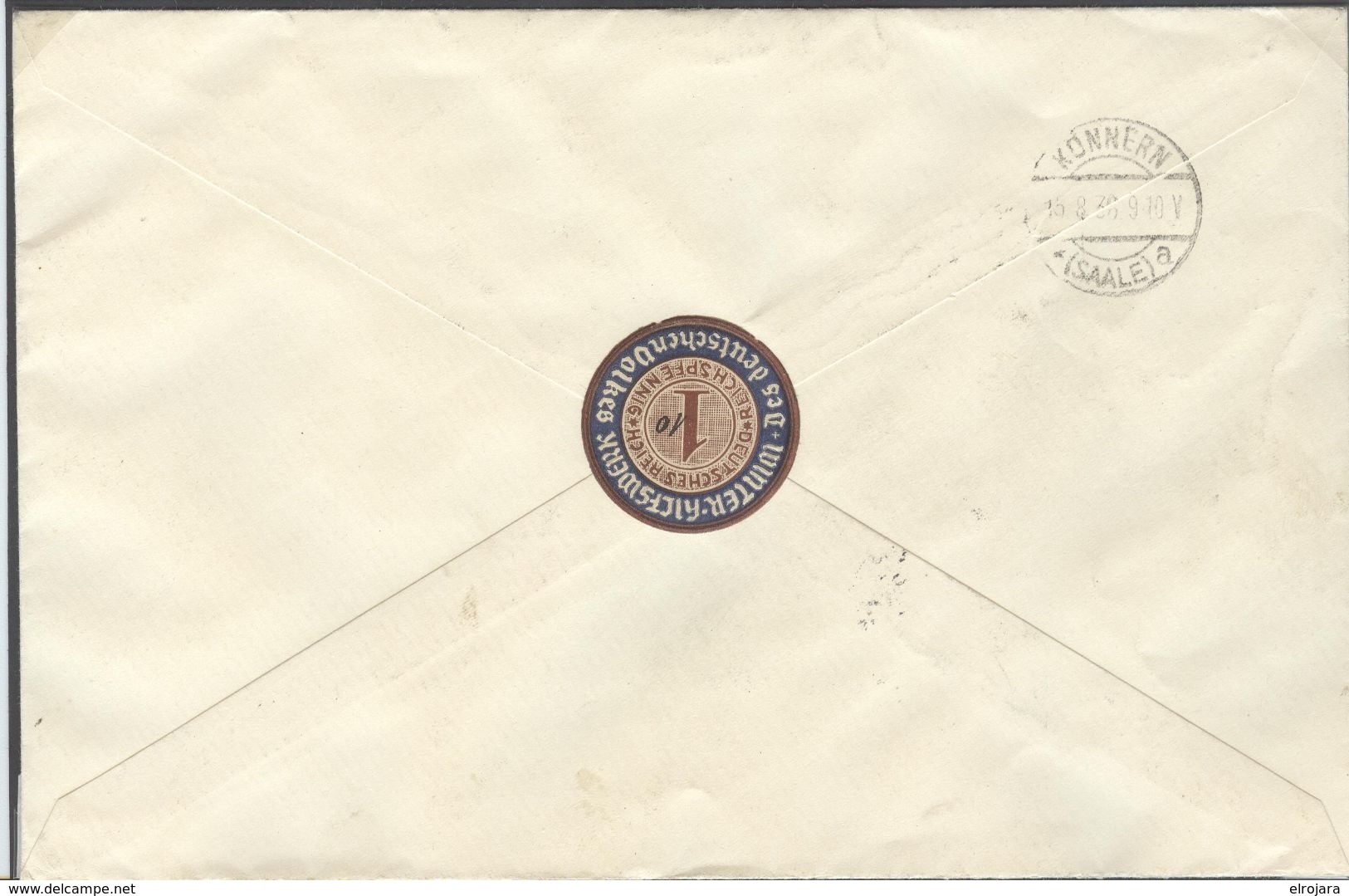 GERMANY Registered Cover With R Label Berlin Olympia Stadion A With Olympic Sheet And Cancel Olympia Stadion - Ete 1936: Berlin